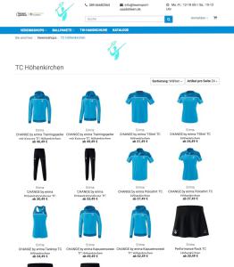 Unser neuer TCH-Shop